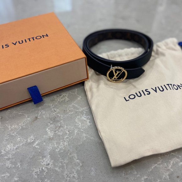 Ladies Louis Vuitton Reversible Belt - Picture 1 of 7